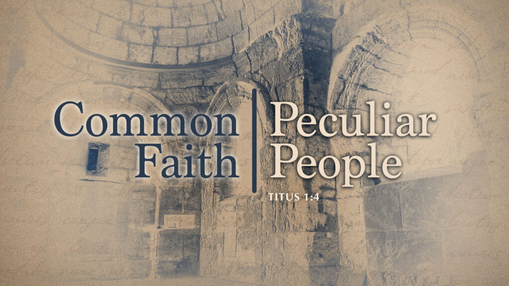 Common Faith, Peculiar People